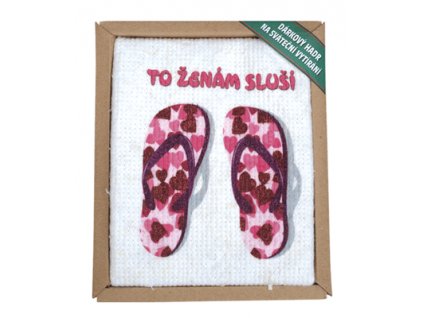 Dárkový hadr o obrázkem "to ženám sluší"