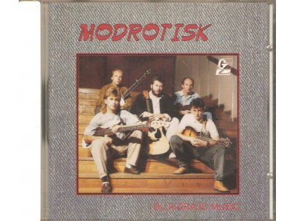 CD Modrotisk – Bluegrass Music (1994, GZ Loděnice)  Modrotisk – Bluegrass Music – český bluegrass – country – banjo – mandolína – 1994 – GZ Loděnice