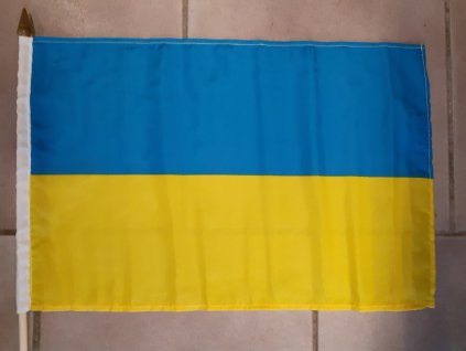 Vlajka UKRAJINA 30 X 46 + 63cm