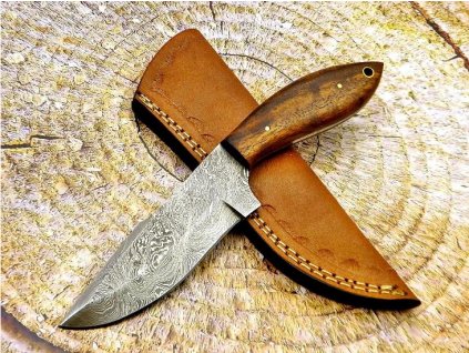 Damaškový lovecký nůž - ruční výroba 129