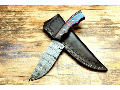 Damaškový lovecky nůž. Ruční výroba 116