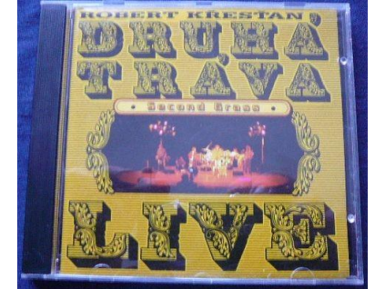 CD Robert Křesťan & Druhá Tráva – Live (1995, Venkow Records)  Robert Křesťan & Druhá Tráva – Live, Venkow Records 1995, živé koncertní album, český bluegrass, folk a country, 14 skladeb.