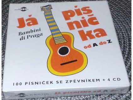 4x CD - Já písnička + zpěvník s texty a kytarovými akordy