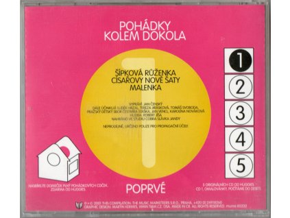 CD Jan Čenský vypráví POHÁDKY KOLEM DOKOLA - šípková Růženka, Císařovy nové šaty, Malenka