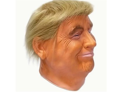 Maškarní maska celohlavová ​​vzor Donald Trump