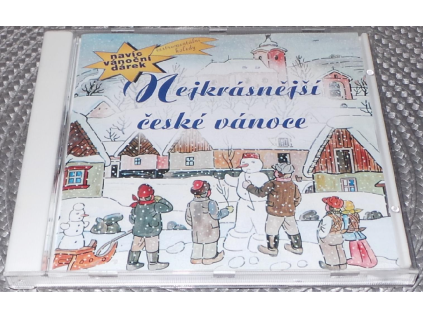 CD Nejkrásnější české Vánoce – Pluto Records  20 českých koled včetně instrumentálních verzí – ilustrace Josef Lada