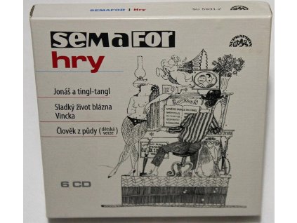 6CD Semaforské hry - Člověk z půdy, Sladký život blázna Vincka,  Jonáš a tingl-tangl