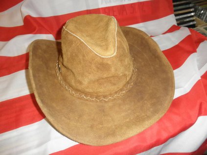 Kožený westernový klobouk "Cowboy"