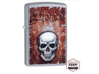 Zapalovač Zippo – 29870 Rusted Skull Design (vícebarevný)