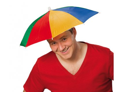 Deštník - slunečník na hlavu skládací
