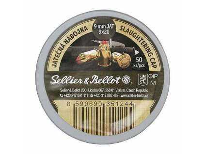 Náboj 9mm jatečná nábojka 9x20 Sellier+Bellot