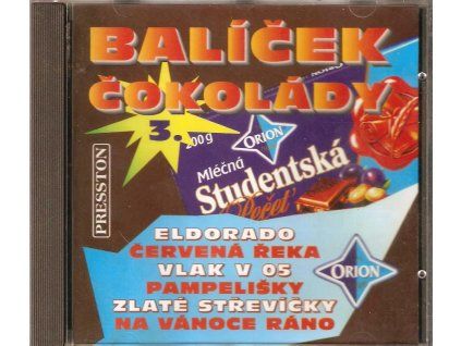 CD Balíček čokolády 3 (1996, Presston)  Balíček čokolády 3 – známé country, folkové a populární písně – Presston 1996