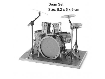 Kovový model - bicí souprava.