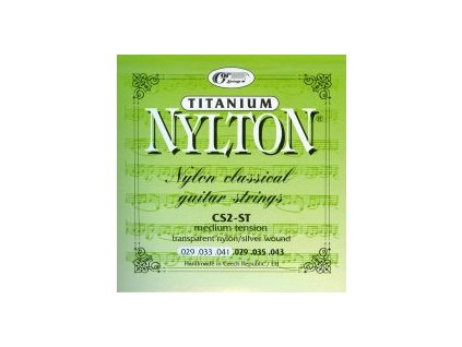 NYLTON CS2–ST - TITANIUM (.029 - .043) – SADA NYLONOVÝCH STRUN NA KLASICKOU KYTARU