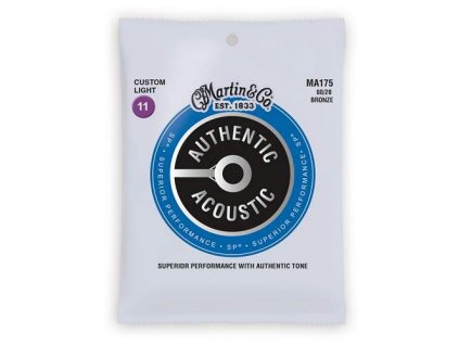MARTIN Authentic SP 80/20 Bronze Custom Light Kovové struny pro akustickou kytaru