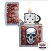 Zapalovač Zippo – 29870 Rusted Skull Design (vícebarevný)