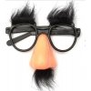 Brýle s velkým nosem, divokým obočím a knirkem