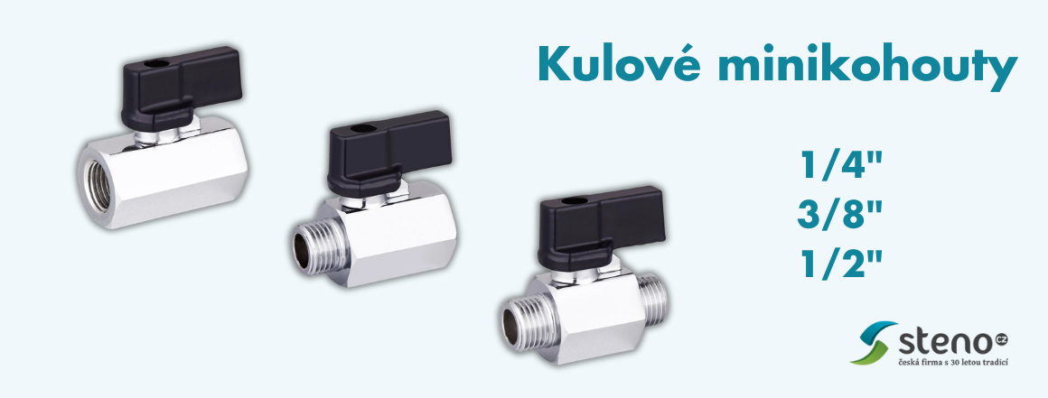 Kulové minikohouty STENO