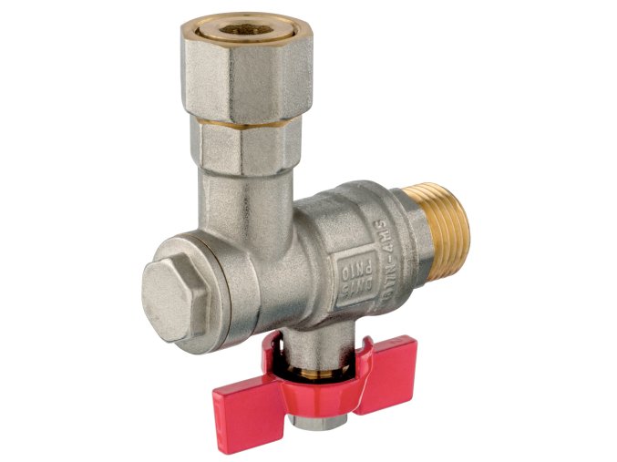 Rohový kulový kohout s filtrem, ke kotlům KFMF1SGK