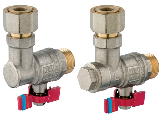 Sada kulových kohoutů pro připojení kotle