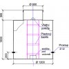 Vodoměrná šachta AK VODO 1200:1200 S výkres