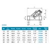 Šikmý %22Y%22 filtr s magnetickou vložkou rozměry