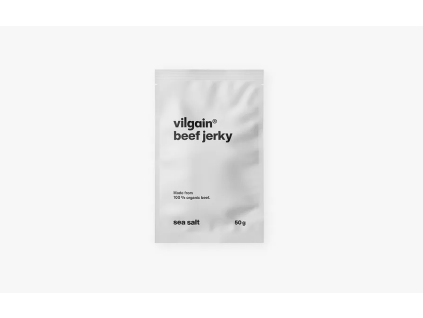 Vilgain Beef Jerky – Mořská sůl 50 g