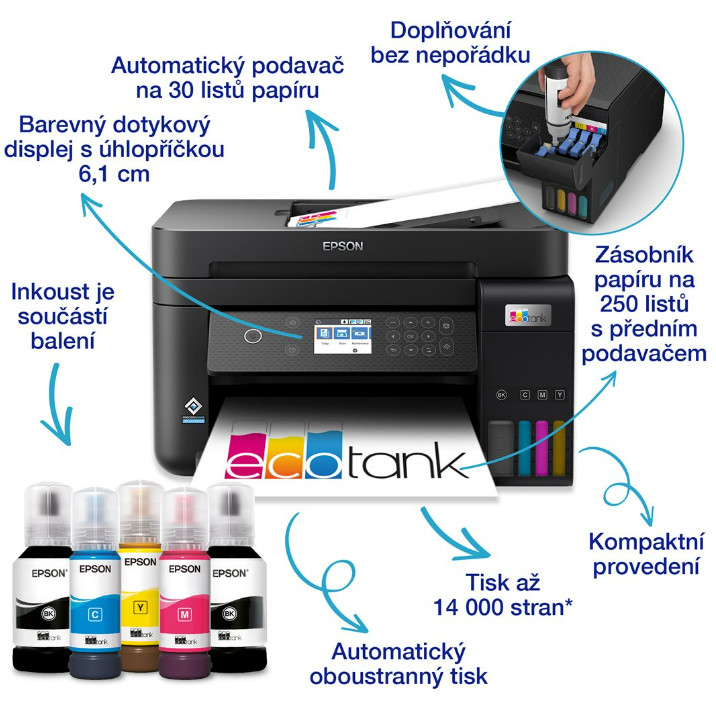 001-Epson inkoustové tiskárny – provozní náklady