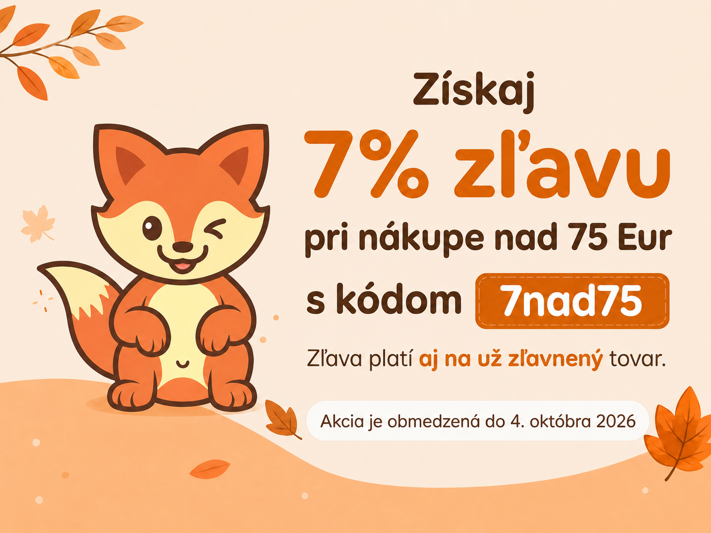 Zľava 7% na nákup