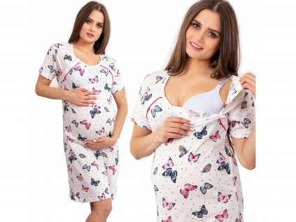 Tehotenská nočná košeľa Mommy Butterfly