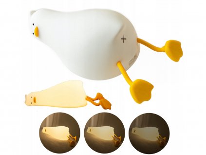 Nočna lampička pre deti LED Lazy Duck