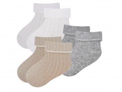 Pletené ponožky pre bábätko 3v1