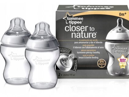 Fľaša Tomme Tippee 260 ml 0m+ 2 ks