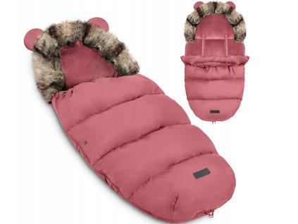 Fusak na zimu s goliérom Rico Pink
