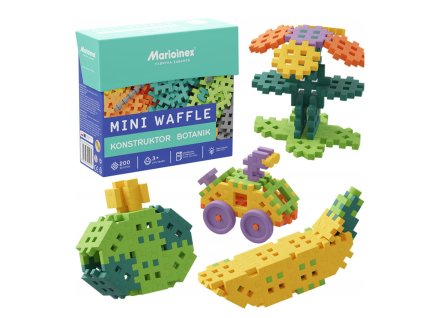 Stavebnica Mini Waffle 200 ks Botanik