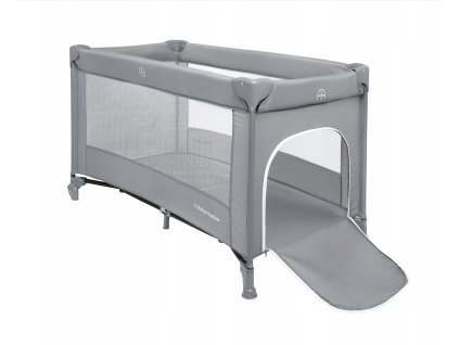Cestovná postieľka Moby sivá