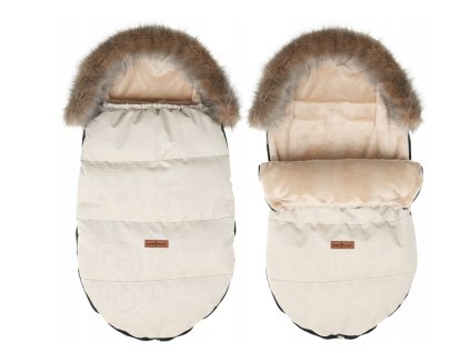 Béžový fusak do kočíka Modern Beige