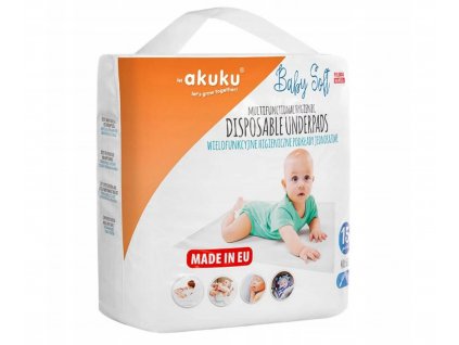 Akuku Jednorazové hygienické podložky PREMIUM 40x60 15 ks