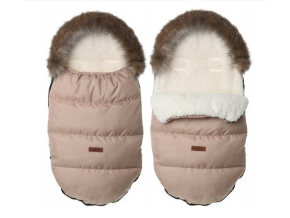 Béžový fusak do kočíka Polar Modern Beige Dark