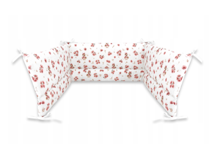 Mantinel do postieľky Exclusive 180x30 ruže