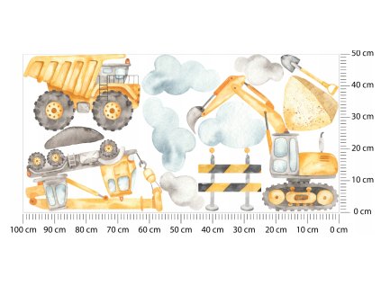 Detské samolepky na stenu MotoWorld 100x50 cm