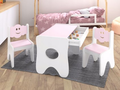 Detské stoličky so stolíkom Obláčik 3v1