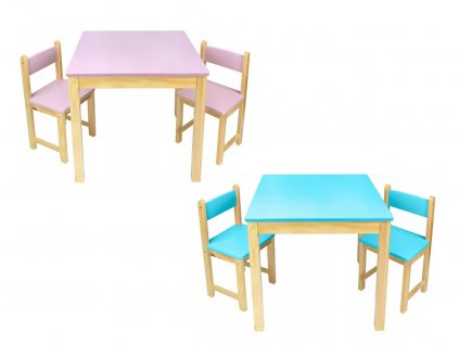 Zostava do detskej izby - stôl + stoličky