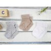 Pletené ponožky pre bábätko 3v1