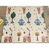 Skladacia penová podložka na hranie pre deti 180x150 Owls