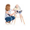 Drevená stolička na kŕmenie Kinderkraft Fini sivá