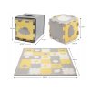 Penová podložka na hranie PUZZLE KINDERKRAFT LUNO yellow