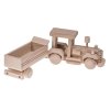 Eko drevená hračka Natural - traktor s vlečkou