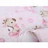Mantinel do postieľky Baby 180x30 Girafee Ružová-žirafa