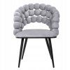 Dizajnové čalúnené kreslo Bubble - sivé
